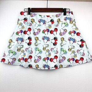 Amelia Rose Womens Minnie Mouse Ear Print Athletic Skort Multi Plus Size 1X